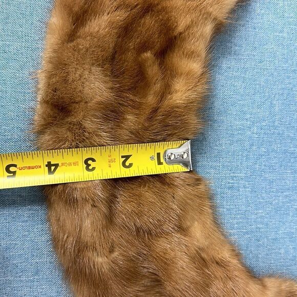 Vintage Brown Mink Fur Collar - Picture 4 of 7